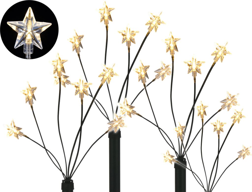 3.12 LED bastoni luminosi da giardino STERN set di 4 - con Immagine del prodotto 