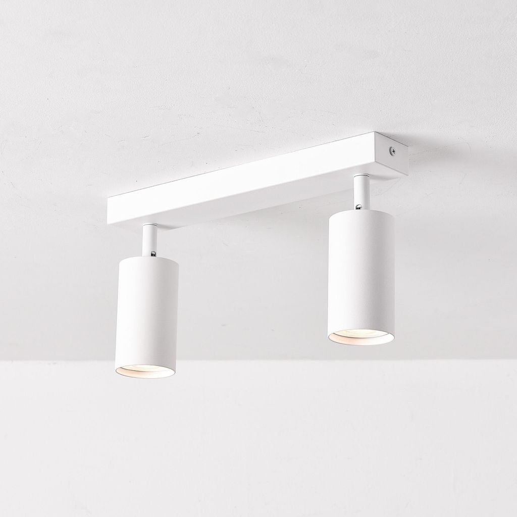LED 2-flammig Deckenleuchte schwenkbar TWIN mattweiß Produktbild 
