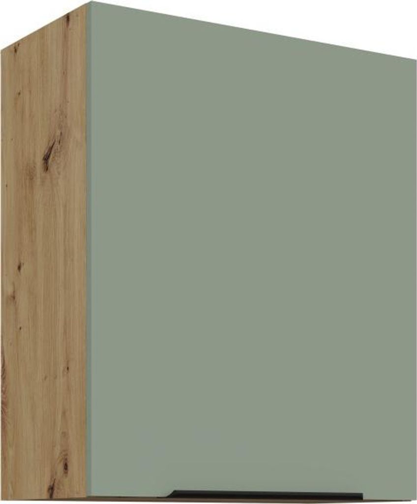 Oberschrank LUNARA – Breite 60 cm, grün/Eiche (handwerklich)