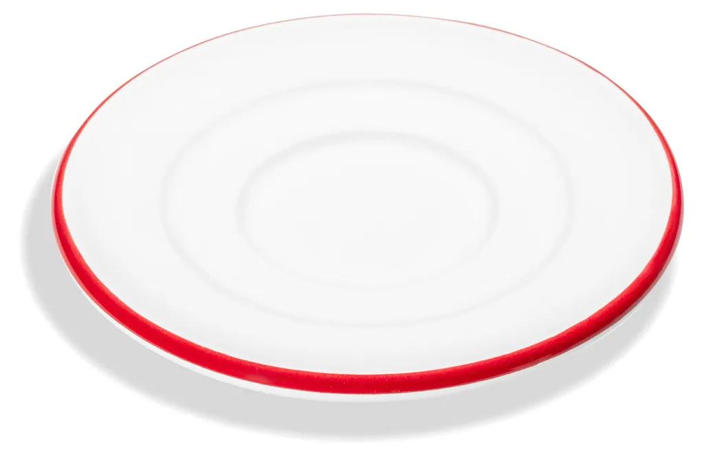 Accessoire Café Espresso : Soucoupe 11 cm Rubinroter Rand Gmundner Keramik