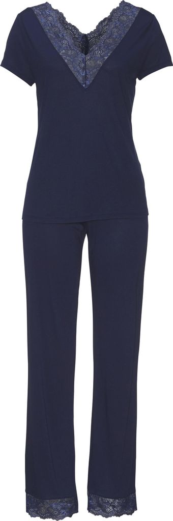 LASCANA Pyjama 2 -teilig nachtblau Größe 32/34