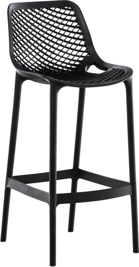 TPFLiving Barhocker Aero Polypropylen Schwarz
