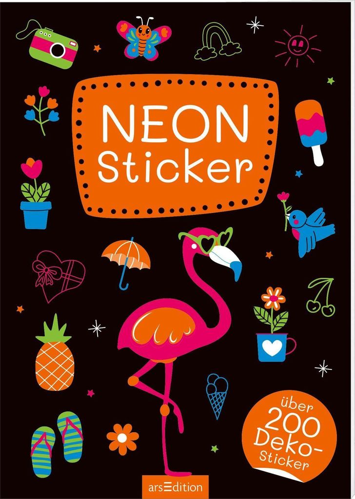 arsEdition Stickerheft Deko Neon Sticker