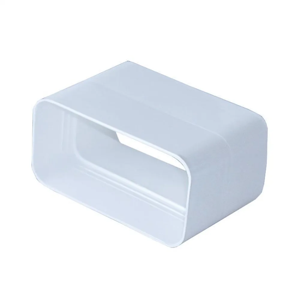 Giunto Piatto Morbido 125mm per Tubi Ventilazione Bianco PVC