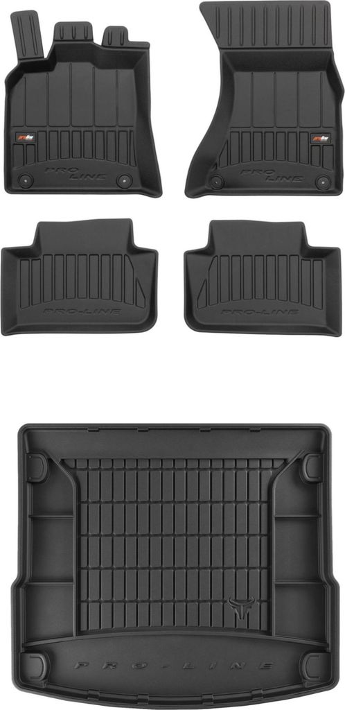 FROGUM Gummimatten Auto Fußmatten + Kofferraummatte für Porsche Macan ab 2013