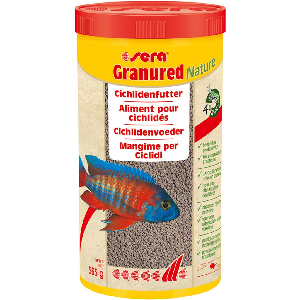 Cichlidenfutter sera Granugreen Nature 1.000 ml Buntbarsch Produktbild 