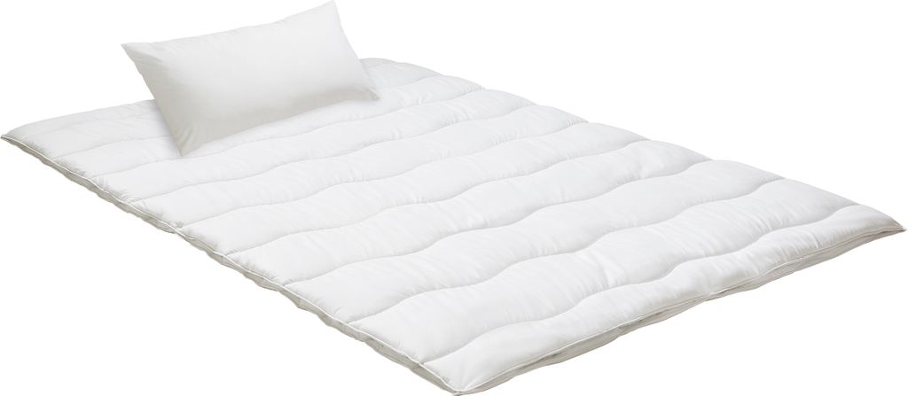 Decke- und Kissenset Irisette Essentials - 155x220 cm/40x80 cm, warm