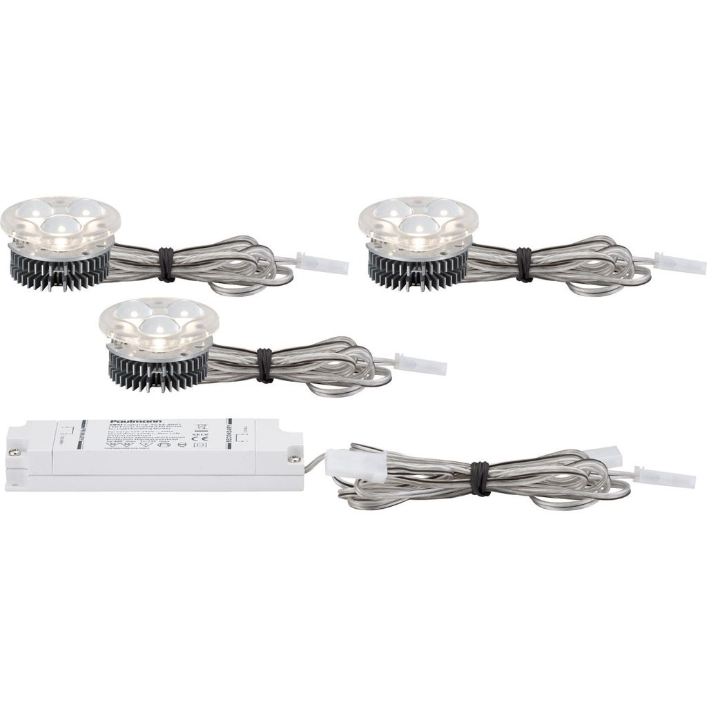 Paulmann 2Easy Einbauleuchten Basis-Set power LED 3x3,52W Produktbild 