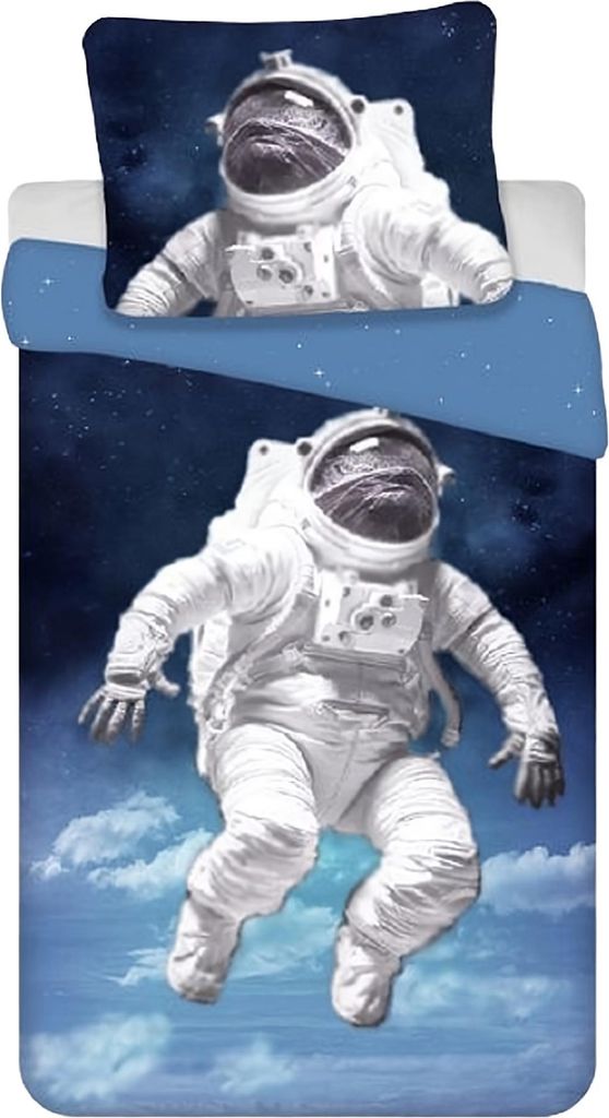 Bettwäsche Space Astronaut 135 x 200 cm, 100 % Baumwolle Produktbild 