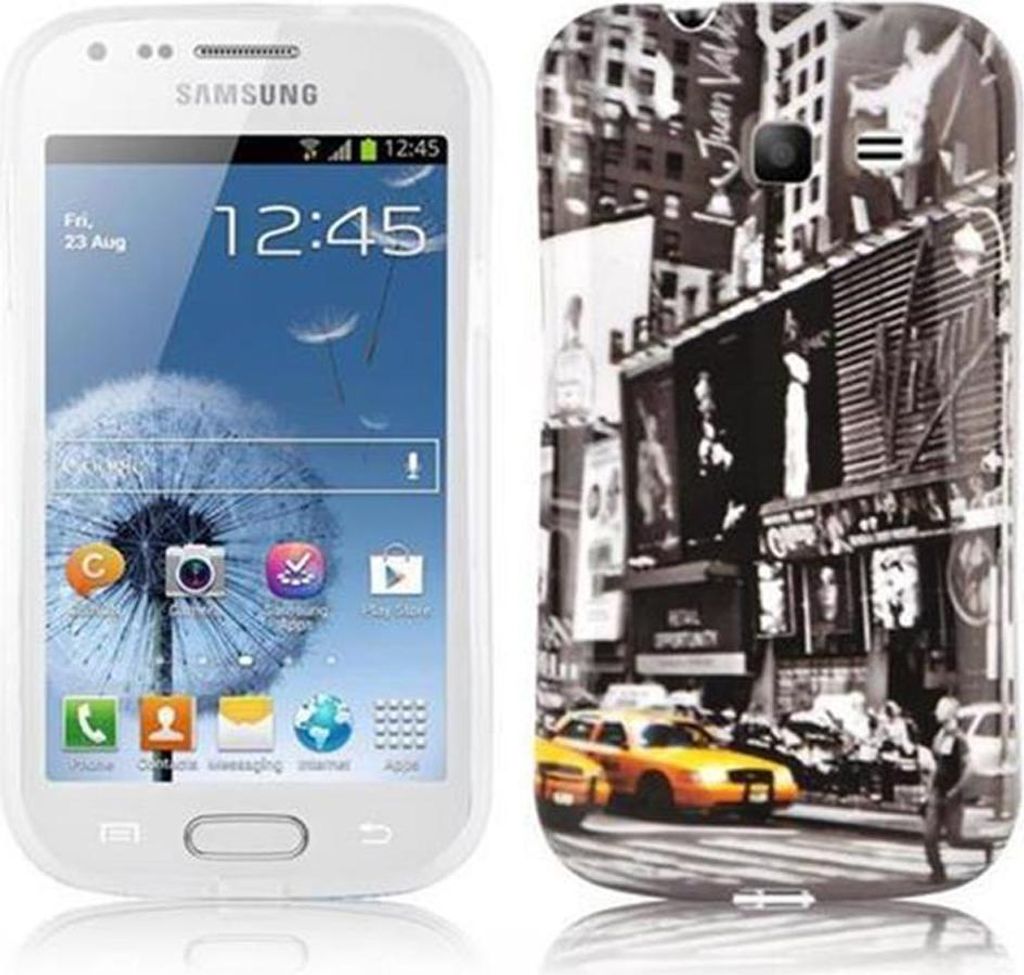 Cadorabo Hülle für Samsung Galaxy TREND LITE Schutz Hülle in Grau Hard Case Schutzhülle Handyhülle Cover Etui