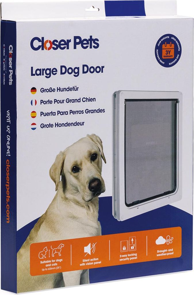 Hundeklappe Kunststoff 4.5x36.5x44cm wt - Dogmate