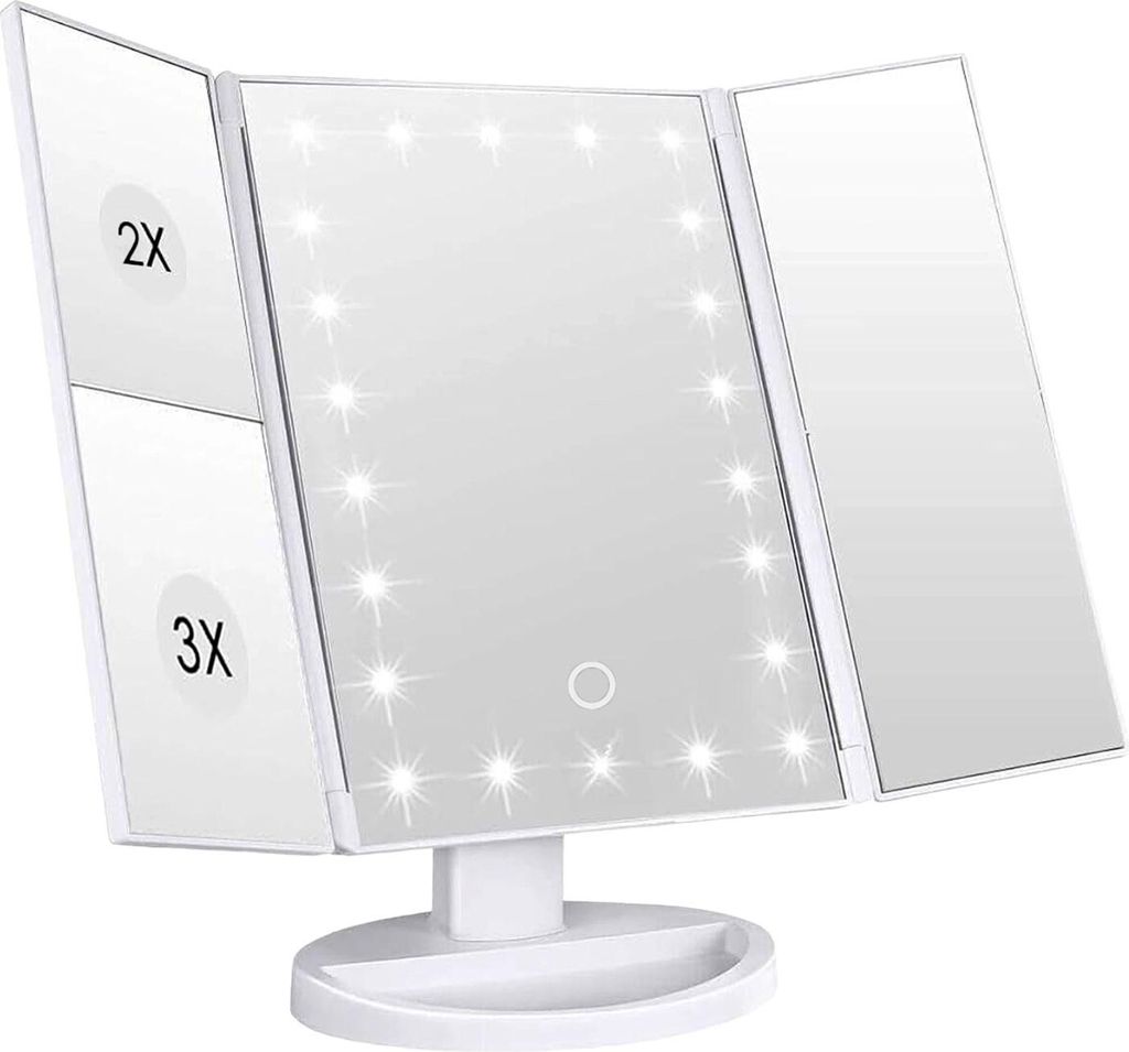 Intirilife Specchio per il trucco con LED - Specchio Immagine del prodotto 