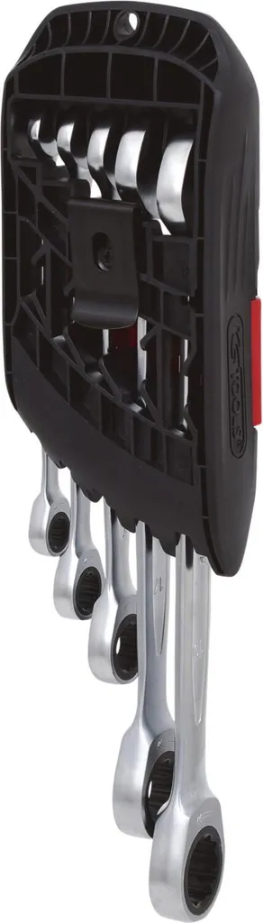 KS TOOLS GEARplus Ratschenringmaulschlüssel-Satz, umschaltbar, 5-tlg. 8-19mm (503.4605)