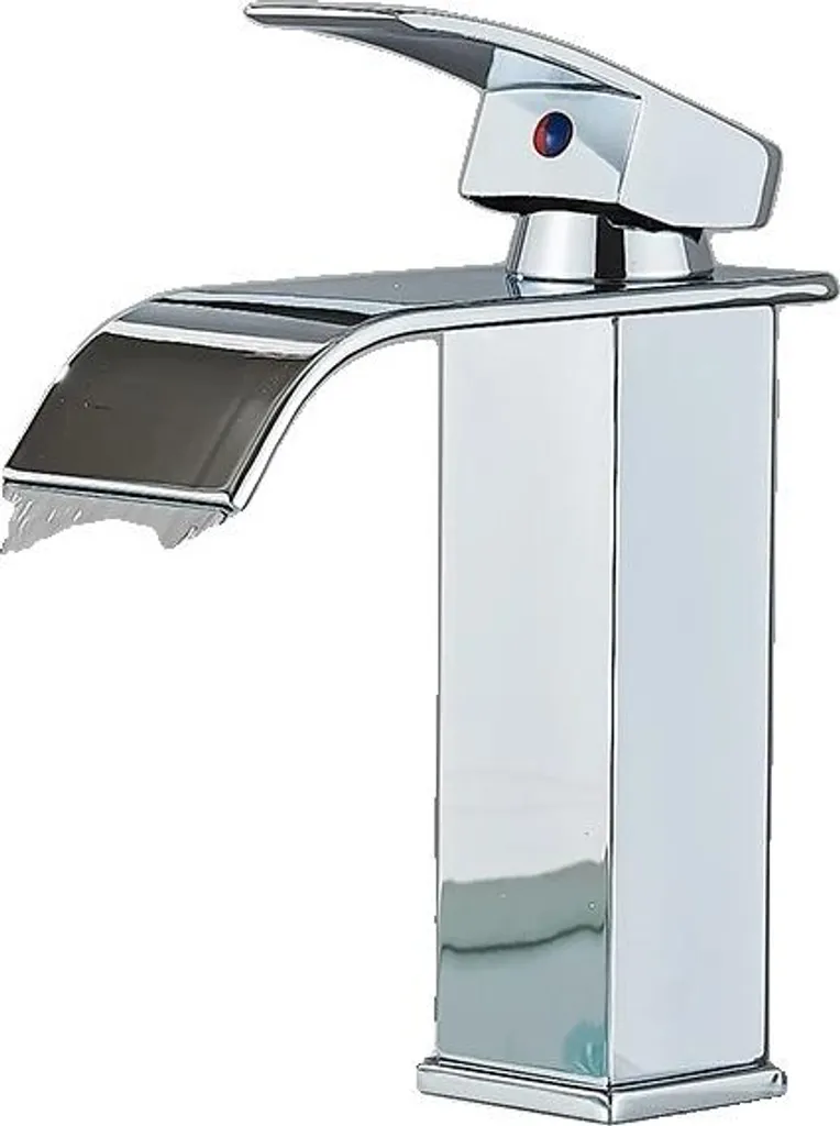 Mitigeur lavabo cascade chrome : fini les éclaboussures et le calcaire