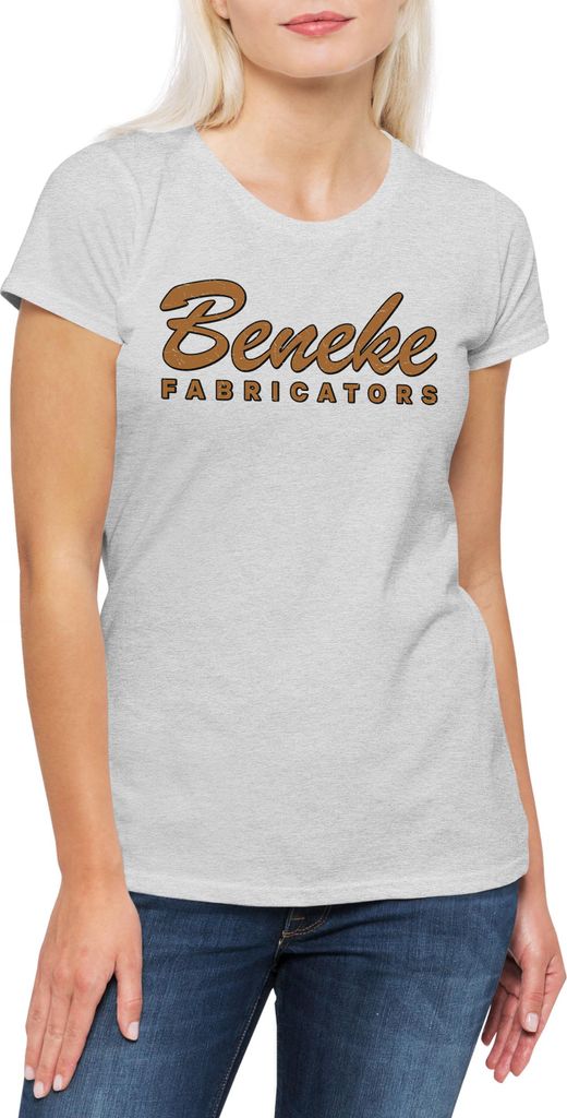 Urban Backwoods Beneke Fabricators, Damen T-Shirt, Farbe: Hellgrau, Größe: 2XL