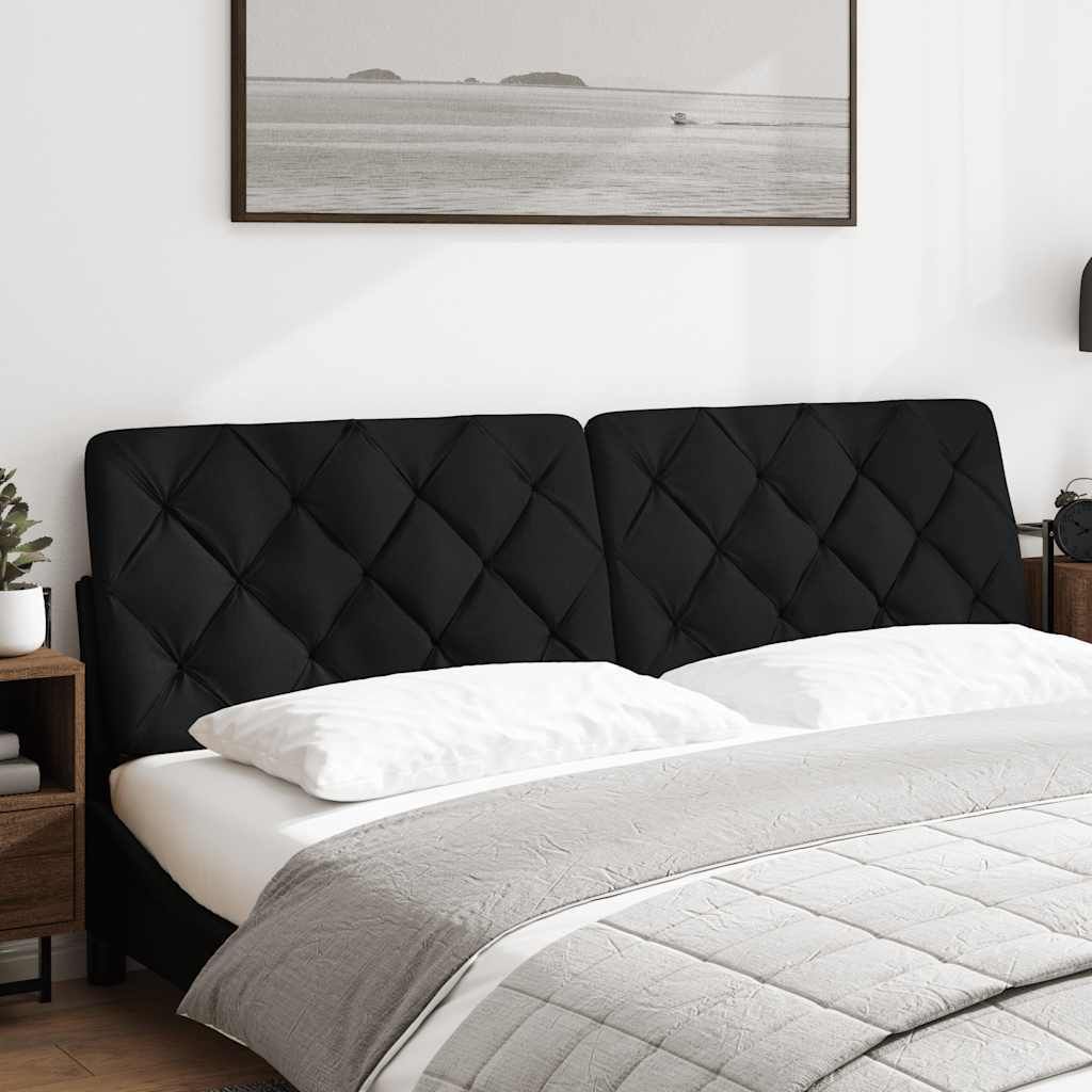 Cuscino Testiera Nero 180 cm in Tessuto Immagine del prodotto 