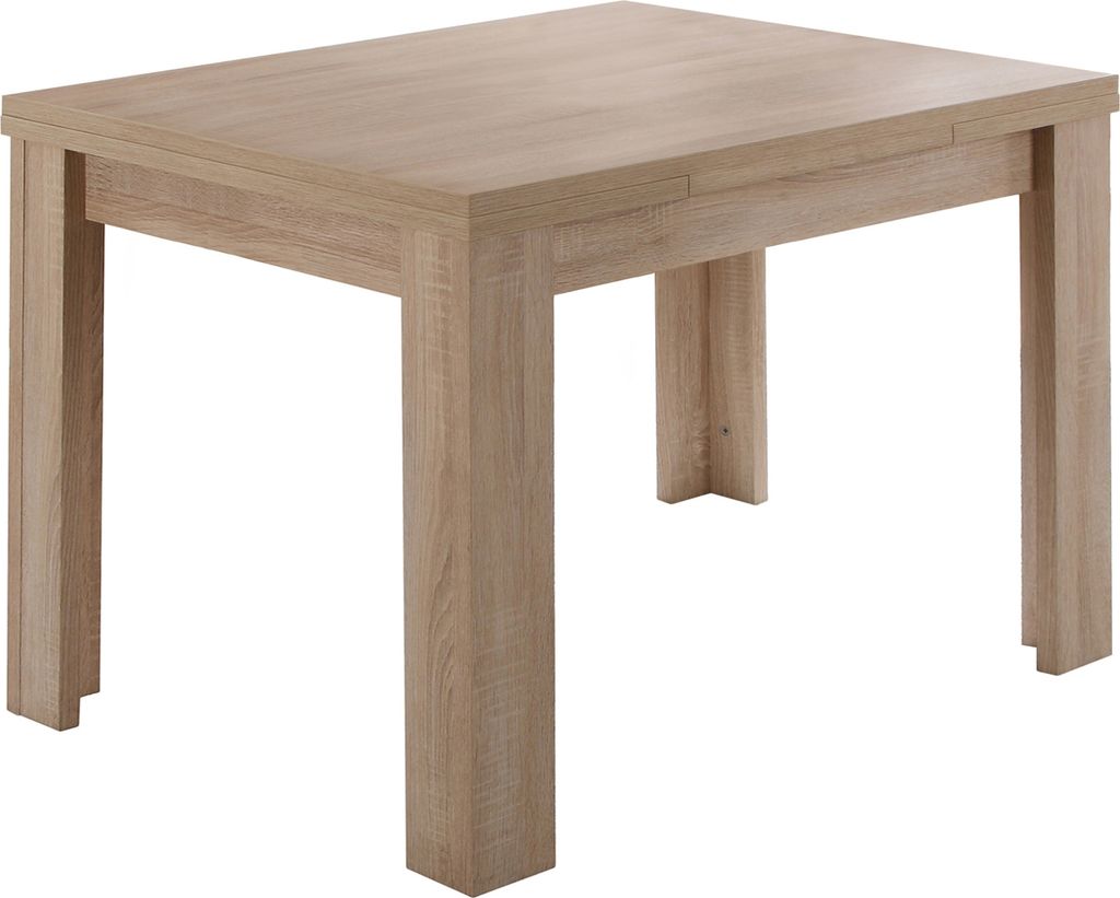 Kulissentisch >Monzi< (ausziehbar) in eiche sägerau - 80x78x60cm (BxHxT)
