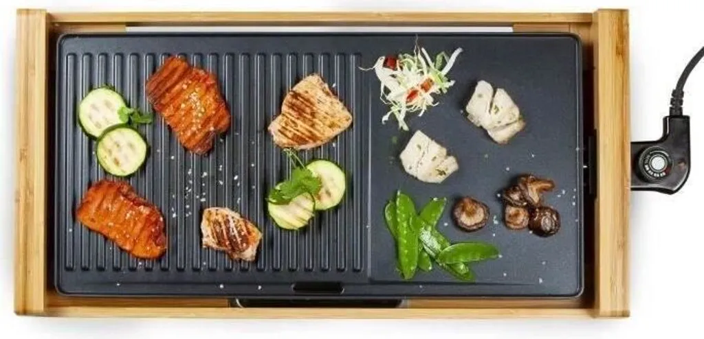 DOMO DO8311TP Teppanyaki Bamboo 2200W - Soluzione Cottura Integrata
