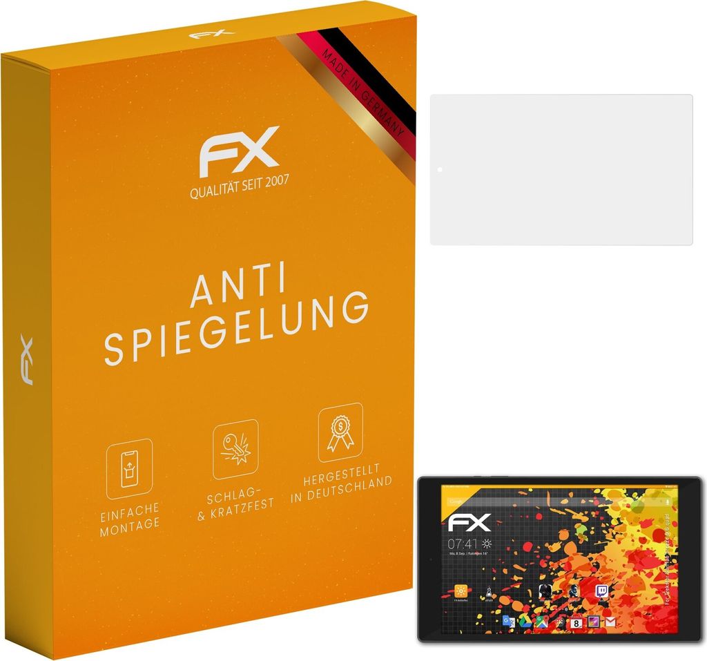 atFoliX FX-Antireflex 2x Schutzfolie kompatibel mit Trekstor SurfTab breeze 9.6 quad Displayfolie