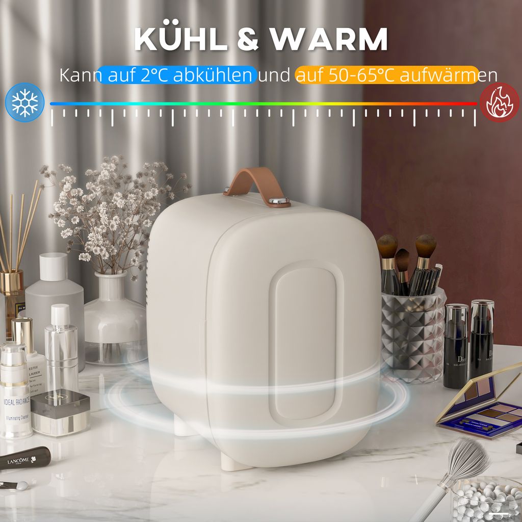 HOMCOM Mini lodówka 4 L Mała lodówka kosmetyczna z funkcją Zdjęcie produktu 4