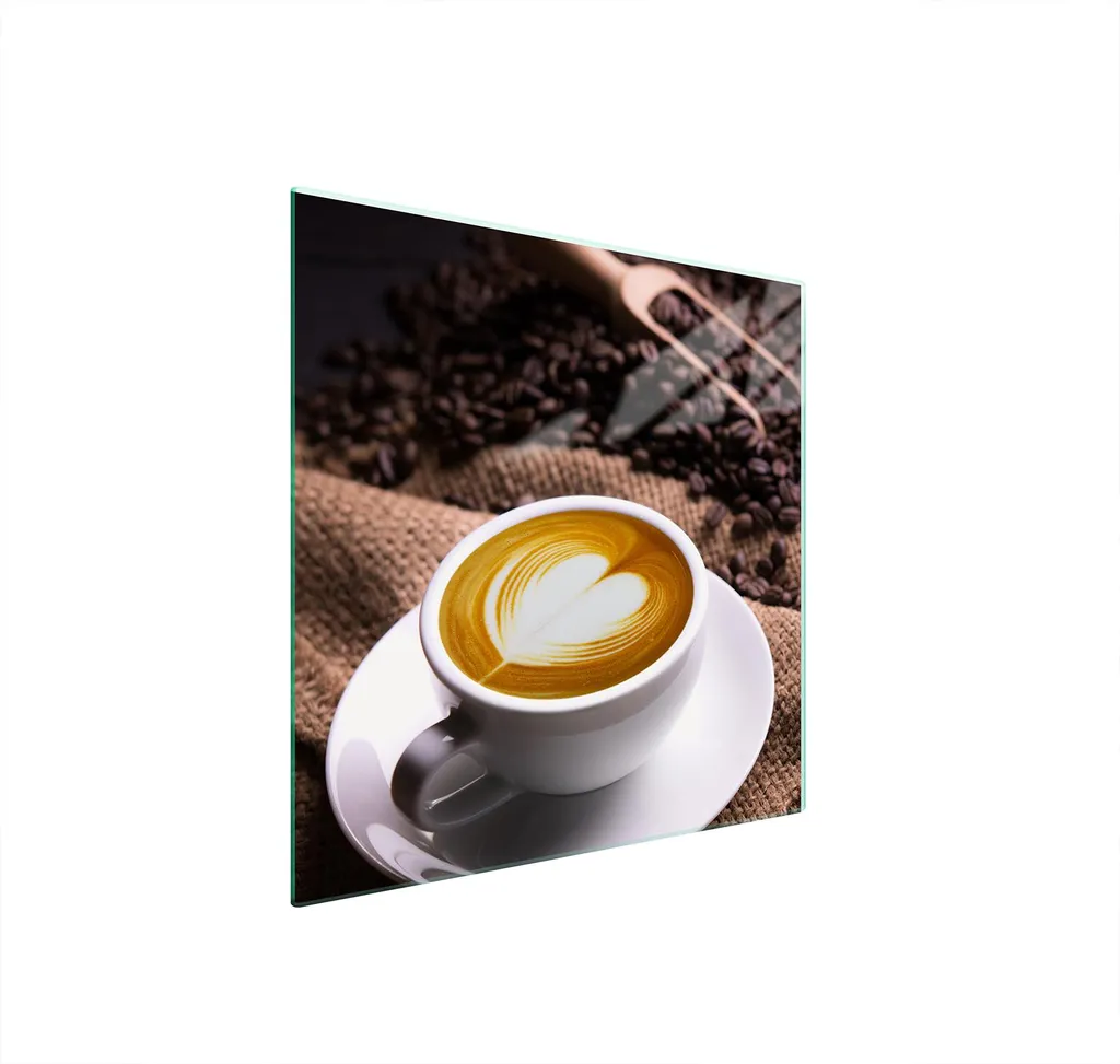 Coprifornelli in Vetro 50x52 Decorazione Caffè - Salva Spazio Cucina
