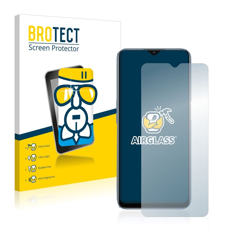 BROTECT Schutzglas für Oppo A16 / A17 Schutzfolie Panzer Folie Glas Display Schutz klar