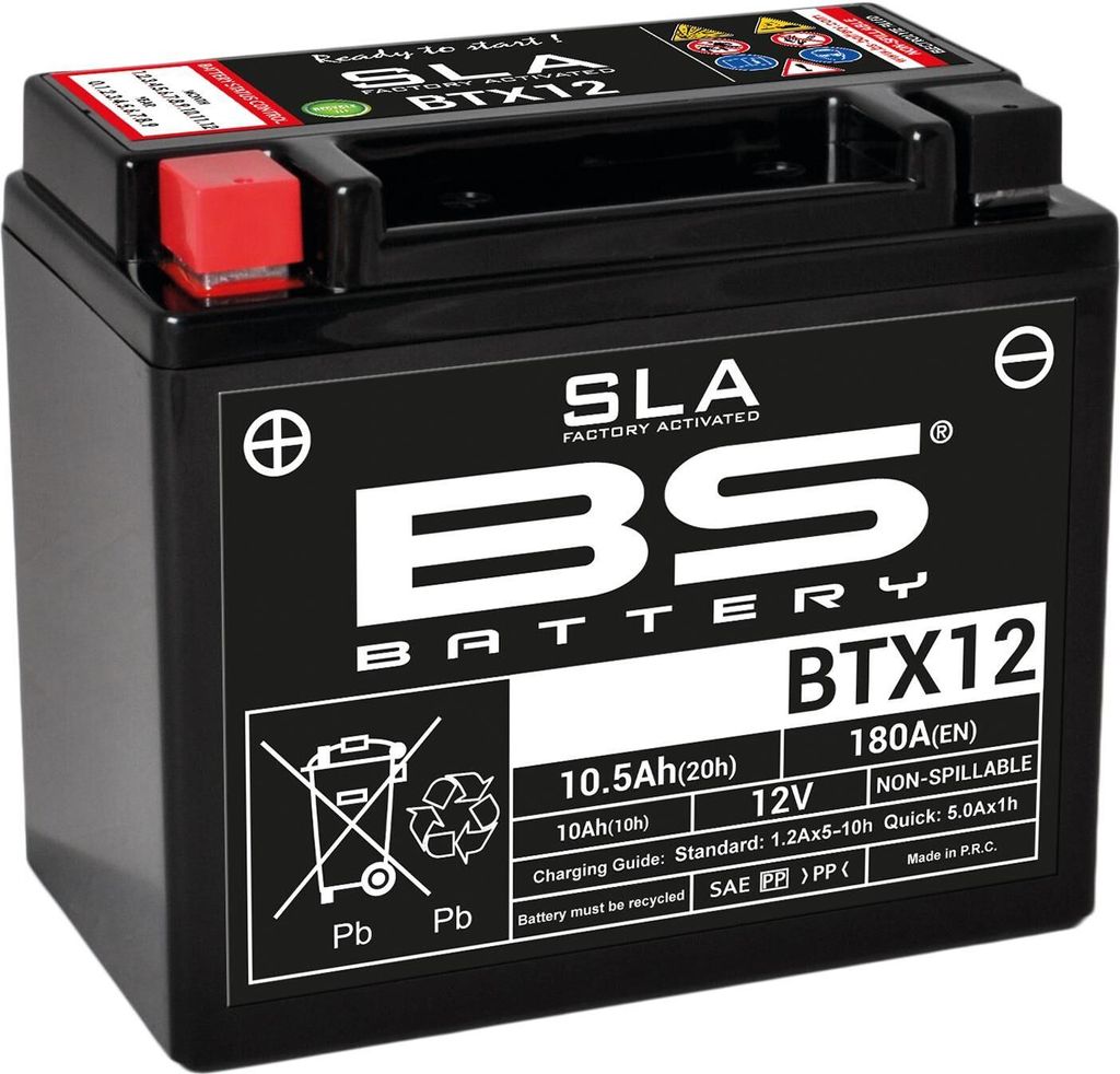 BS BATTERY SLA Batterie sans entretien activée en usine - Image du produit 