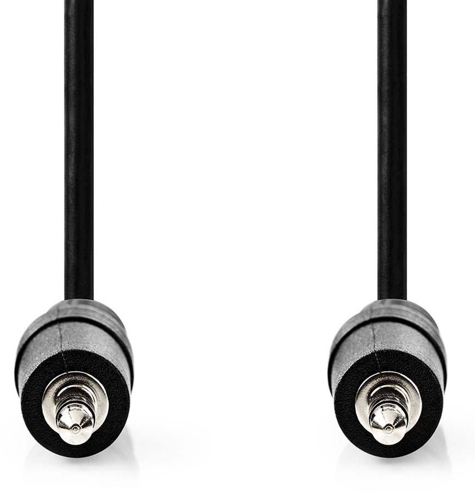 Nedis Stereo-Audiokabel - 3.5 mm Stecker - 3.5 mm Stecker - Vernickelt - 0.50 m - Rund - Schwarz - Box