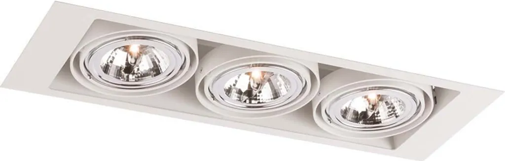 Luminaire encastré orientable blanc 3 spots : fini les zones d'ombre 18W