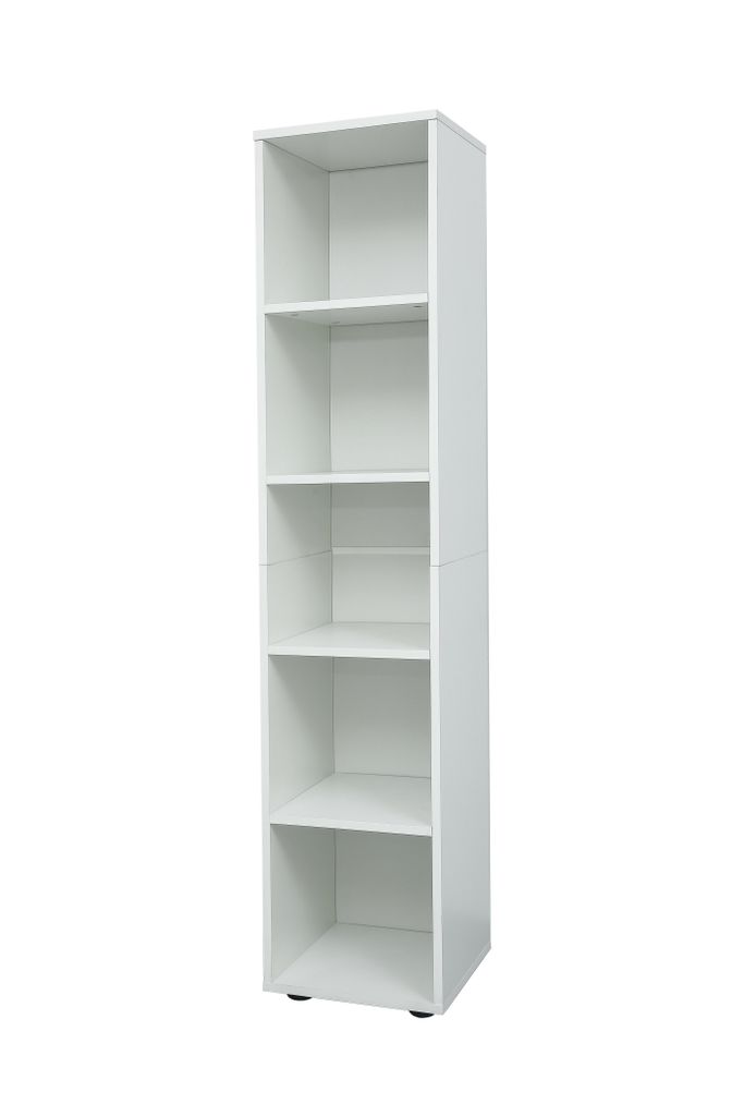 VDD Weißer Badezimmerschrank - 5 offene Fächer - Produktbild 