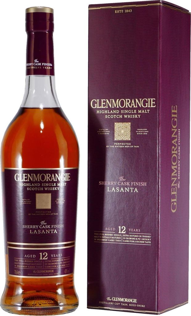 Whisky Glenmorangie Lasanta 12YO Single Malt 700ml in Immagine del prodotto 