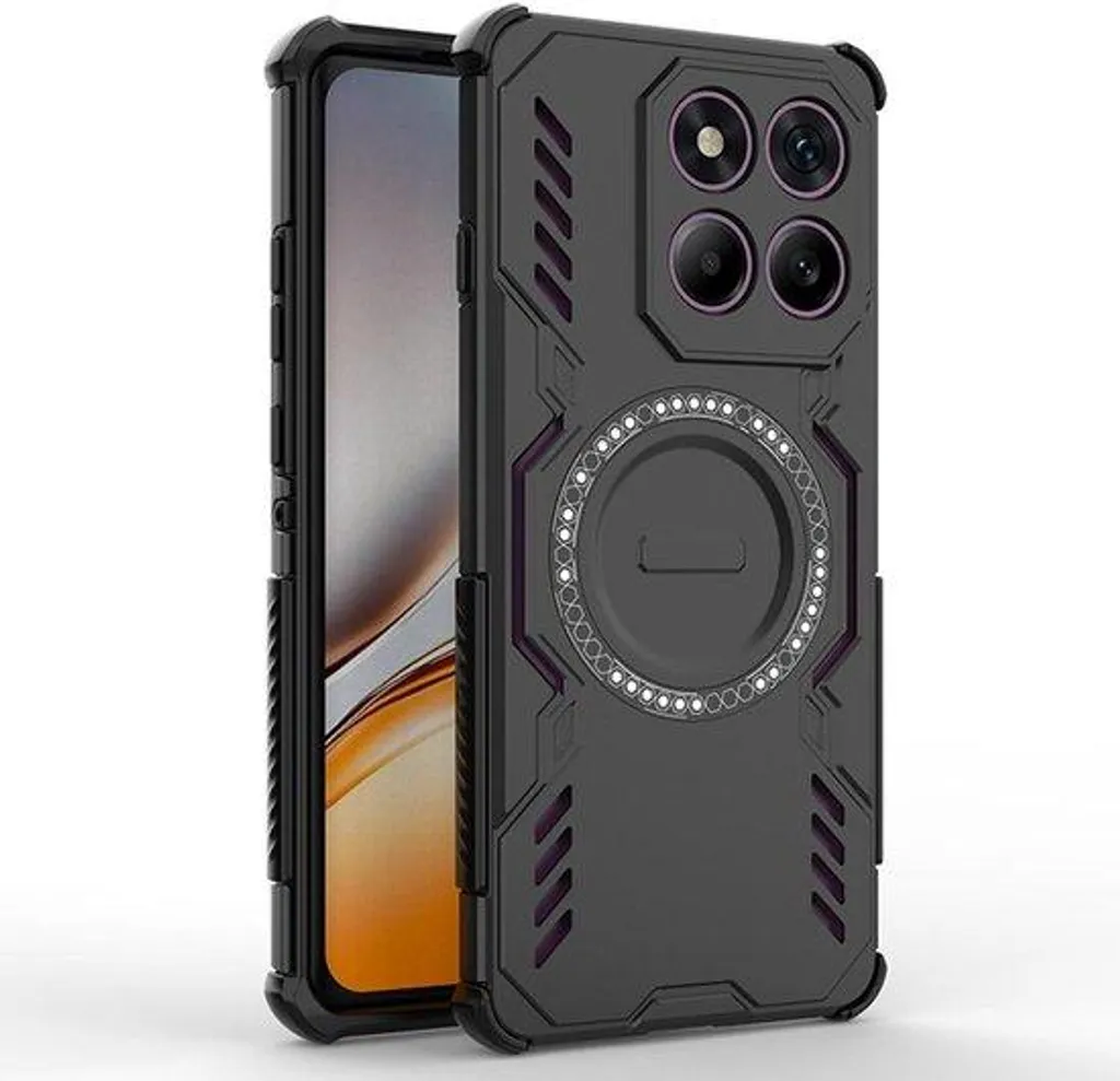 Étui antichoc noir de niveau militaire pour smartphone de série X
