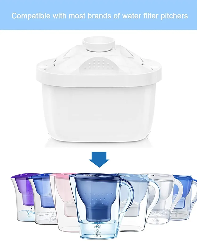 Filtre à Eau INF Anti-Chlore et Calcaire Pack de 6 Stop Mauvais Goût