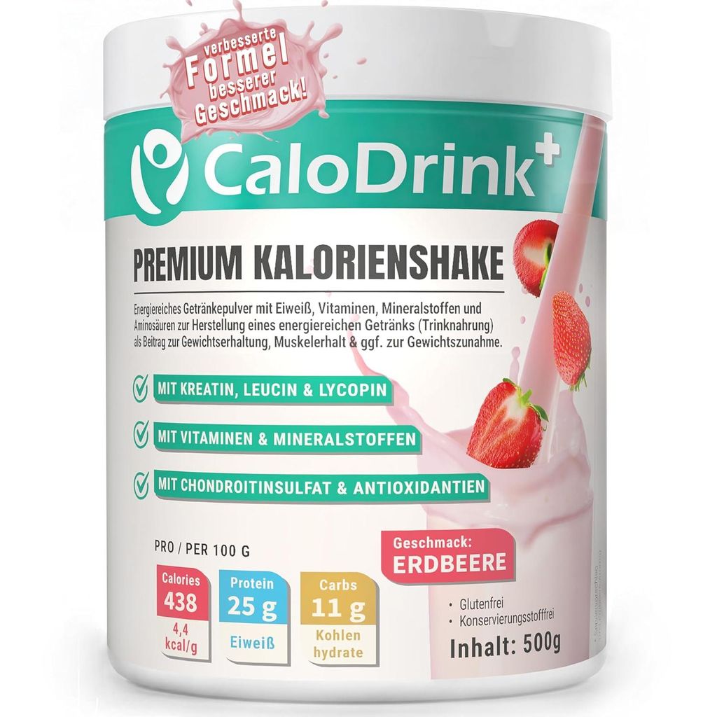 CaloDrink+ Trinknahrung hochkalorisch zur Gewichtszunahme | Weight Gainer Shake 4,4 kcal/g zum Zunehmen Aufbaukost Pulve...