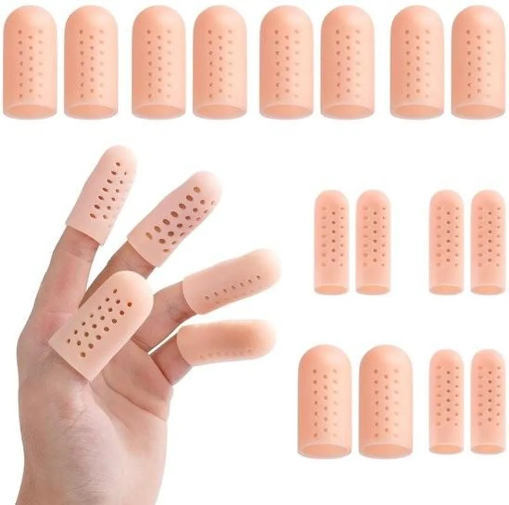Protège-doigt silicone pour sport et travail manuel - 16 doigtiers gel