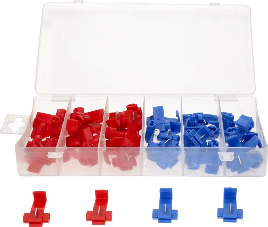 KOTARBAU® Set di morsetti di collegamento 50 pz. Connettori di derivazione per cavi elettrici