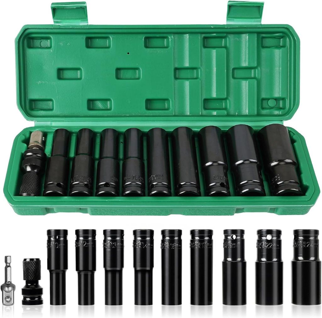 11-teiliger 1/2" Schlagschrauber-Steckschlüsselsatz, Produktbild 