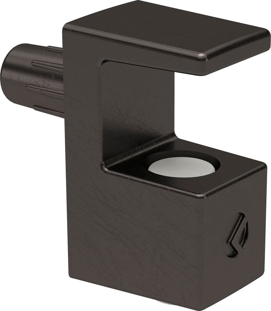 ITALIANA FERRAMENTA Glasbodenträger GRACE zum Stecken Glas 5-6 mm, vern. schwarz