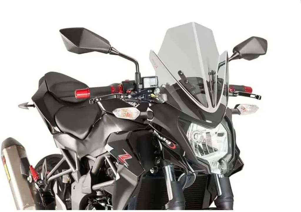 Réduisez la fatigue en Kawasaki Z250 SL avec la bulle Puig fumée