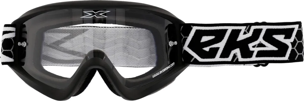 Lunettes motocross Eks Gox Flat-Out Noir - Masque MX haute performance