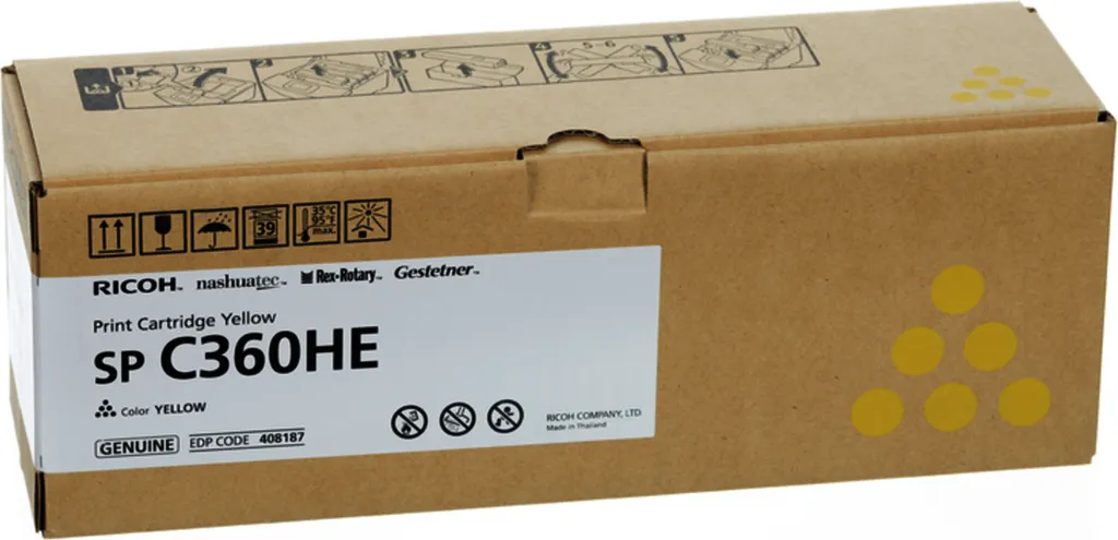 Ricoh SP C360HE Jaune - Toner Original pour Documents Professionnels