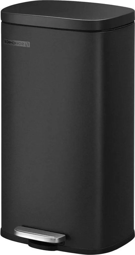Poubelle de cuisine 30L inox noir anti-traces : finis les bruits et odeurs