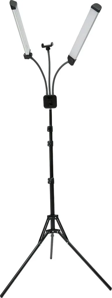 Lampe LED maquillage 40W à bras modulables et hauteur réglable noir mat