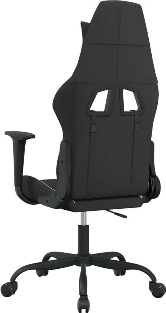 Sedia da gioco in tessuto nero e crema - 5