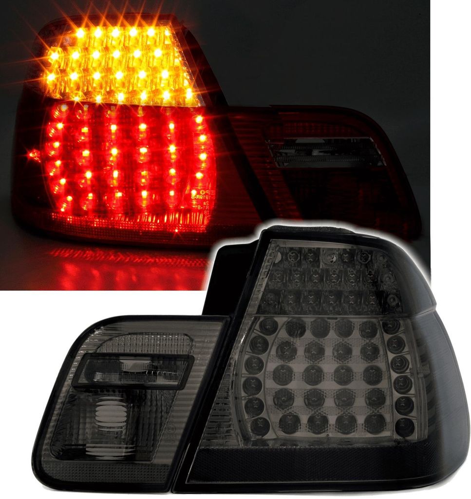 LED achterlichten, links/rechts, zwart, voor BMW 3-serie Productafbeelding 