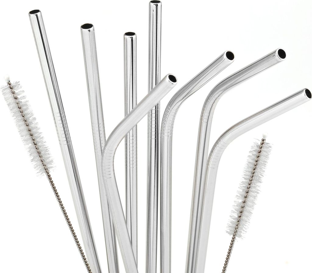 bremermann 8 pailles en acier inoxydable, 21,5 cm de long, Image du produit 