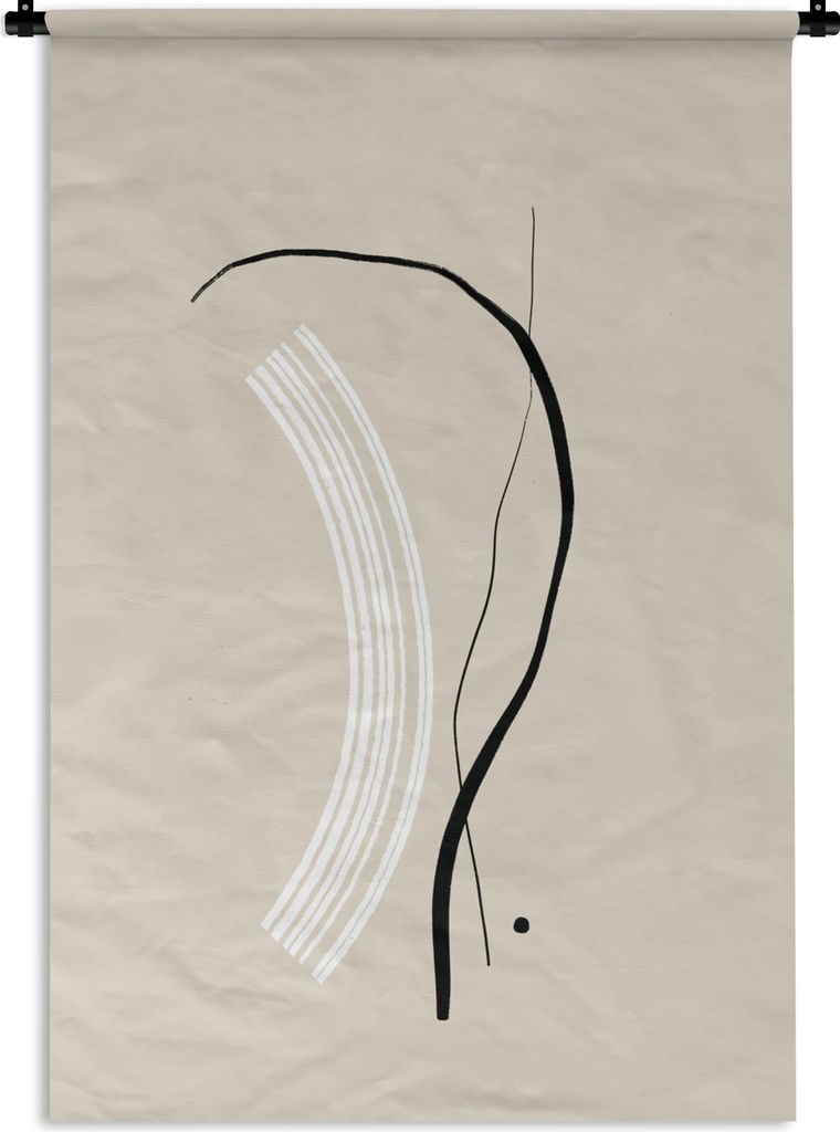 MuchoWow Wandteppich Wandbehang Linie - Pastell - Abstrakt 120x180 cm Tapisserie Dekoration Wandtuch - Schlafzimmer - Dekorationen für das Haus