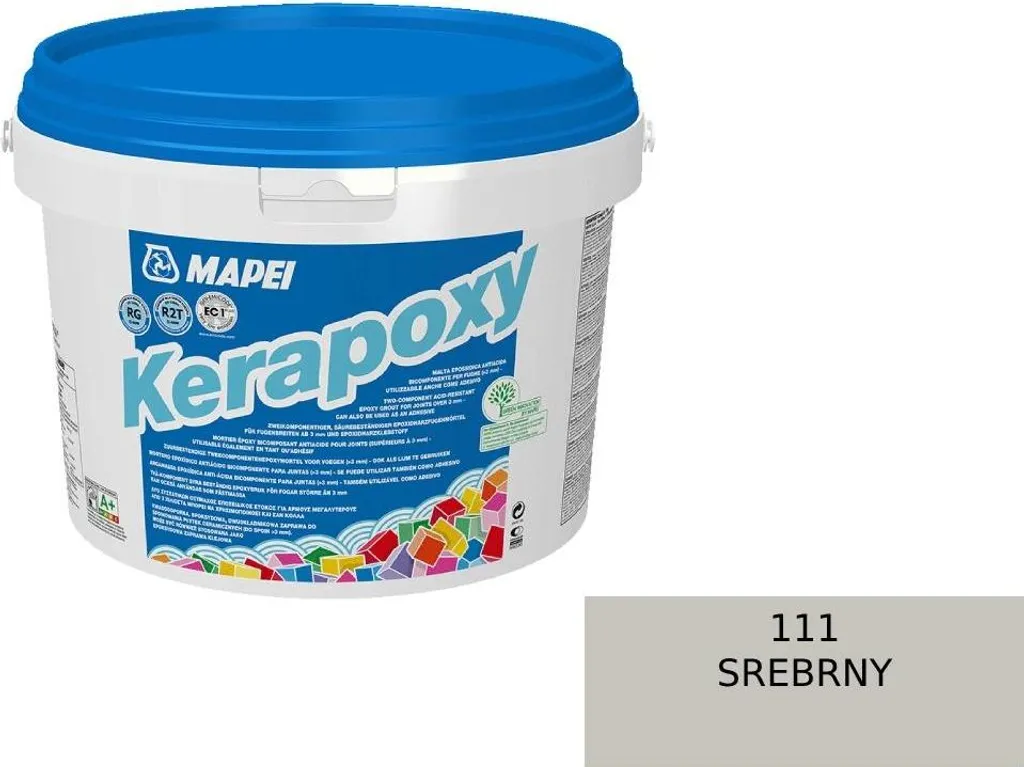 Joint époxy étanche pour douche et piscine Mapei Kerapoxy 111 Gris 2kg