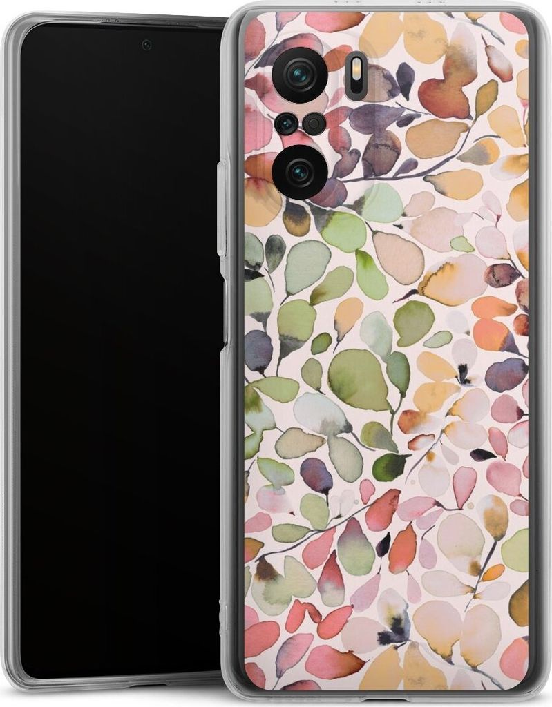 DeinDesign Handyhülle für Xiaomi Poco F3 Silikon Hülle Case Smartphone Schutzhülle Muster Pattern Eukalyptus