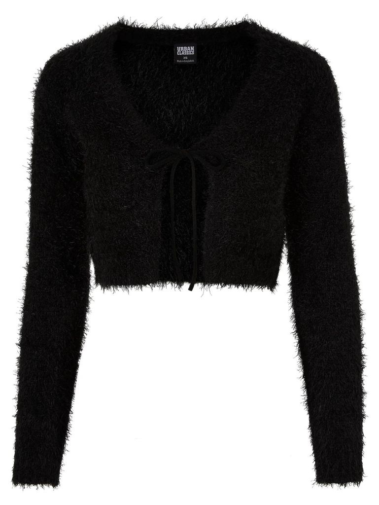 Urban Classics - Strickjacke Vorne gebunden für Damen TN938 (3XL) (Schwarz)